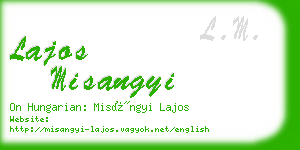 lajos misangyi business card